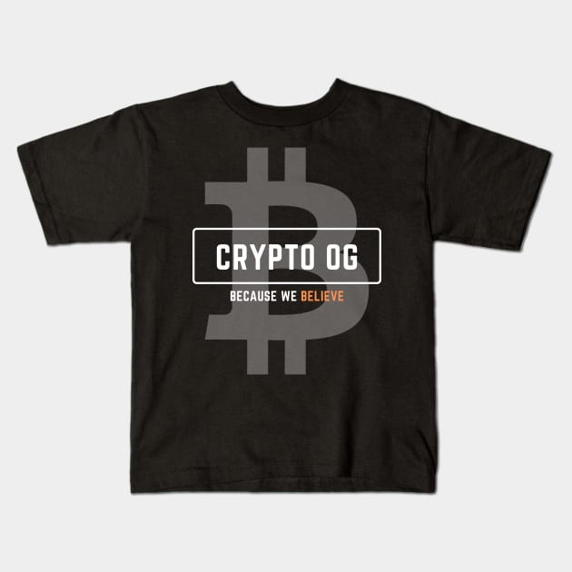 Crypto OG Kids T-Shirt by Teebee